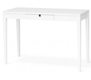 Klinte skrivebord med 1 skuffe i birketræ og mdf B110 cm - Hvid