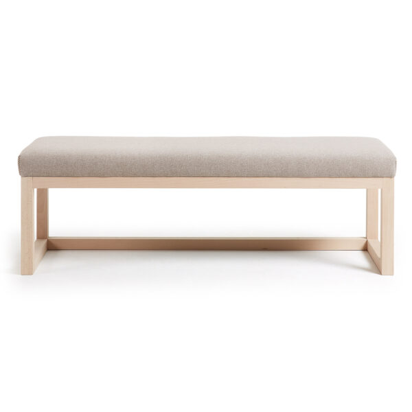 LAFORMA Beige Loya bænk 128 cm