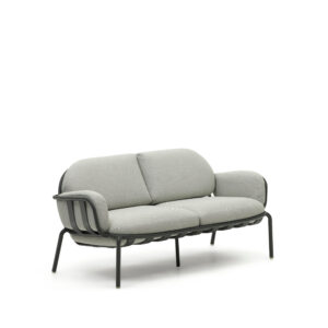 LAFORMA Joncols udendørs 2 pers. sofa i aluminium med pulverlakeret grå finish, 165 cm