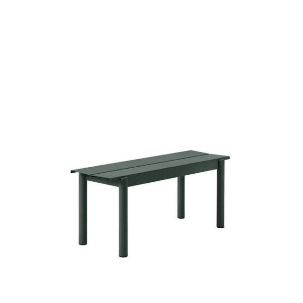 Muuto Linear Steel Bænk Mørk Grøn 110 X 34 cm