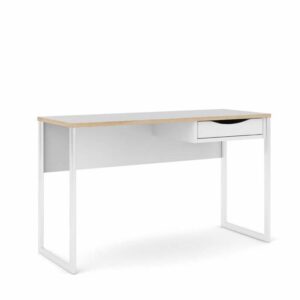 Tvilum Function Plus skrivebord - 130 cm - Mat hvid
