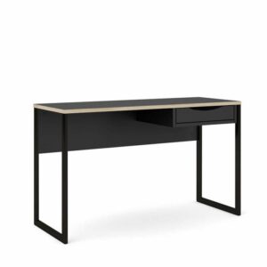 Tvilum Function Plus skrivebord - 130 cm - Mat sort