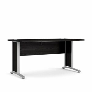 Tvilum Prima Komb. skrivebord - 150 cm - Sort struktur & metal