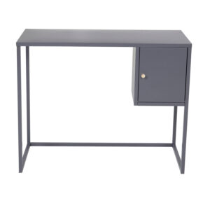 VENTURE DESIGN Bakal skrivebord, m. 1 låge - lysegrå stol (95x45)