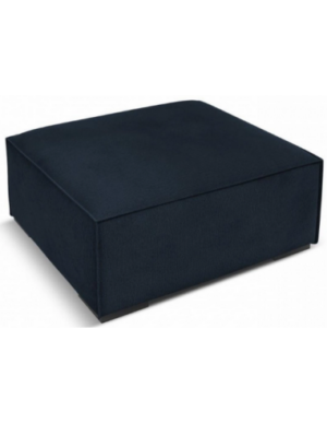 Agawa puf til sofa i polyester 100 x 100 cm - Mørkeblå