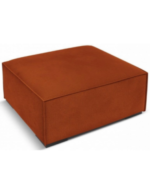Agawa puf til sofa i polyester 100 x 100 cm - Terracotta