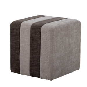 BLOOMINGVILLE Flint puf, kvadratisk - brun polyester (45x45)
