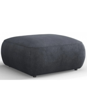Greta puf til sofa i chenille B75 x D75 cm - Mørkegrå
