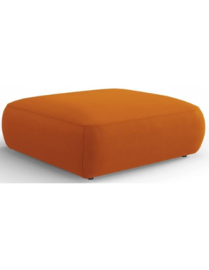 Greta puf til sofa i velour B100 x D100 cm - Terracotta