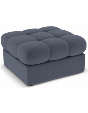Justin puf til sofa i polyester 60 x 60 cm - Mørkeblå