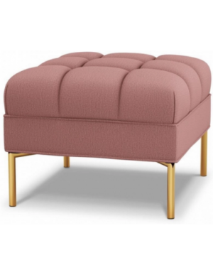 Karoo puf til sofa i polyester 60 x 60 cm - Guld/Pink