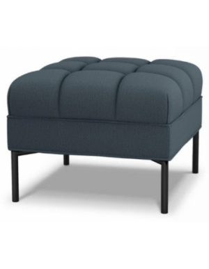 Karoo puf til sofa i polyester 60 x 60 cm - Sort/Blå