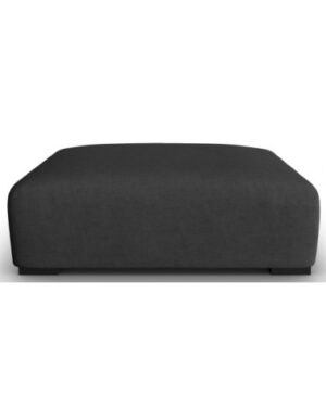 Lina puf til sofa i polyester B117 x D102 cm - Mørkegrå
