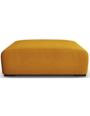 Lina puf til sofa i velour B117 x D102 cm - Guld