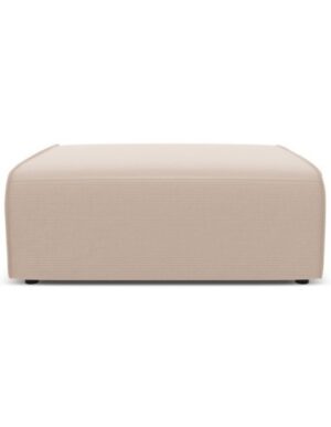 Maui udendørs puf til loungesofa i vandafvisende polyester B90 x D90 cm - Beige