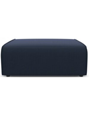 Maui udendørs puf til loungesofa i vandafvisende polyester B90 x D90 cm - Mørkeblå