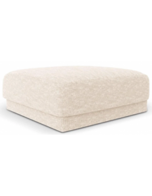 Miley puf til sofa i chenille B85 x D85 cm - Lys beige