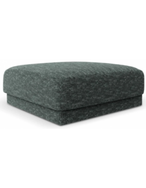 Miley puf til sofa i chenille B85 x D85 cm - Petrolium