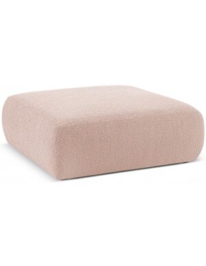 Molino puf til sofa i bouclé B100 x D100 cm - Støvet pink