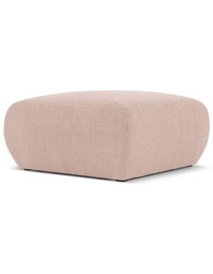 Molino puf til sofa i bouclé B75 x D75 cm - Støvet pink