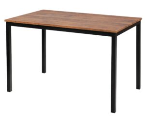 NORDLYS Newport spisebord, rektangulær - brun træ og metal (120x75)