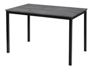 NORDLYS Newport spisebord, rektangulær - grå træ og metal (120x75)