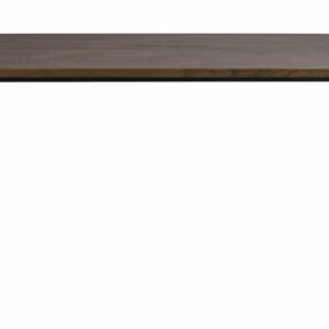 ROWICO Carradale spisebord, m. udtræk - brun eg og sort metal (170x100)