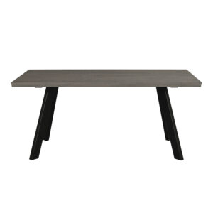 ROWICO rektangulær Fred spisebord - mørkebrun eg og sort metal (170x95)