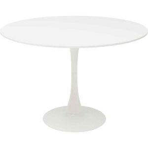 KARE DESIGN Schickeria spisebord, rund - hvid MDF og hvid stål (Ø110)