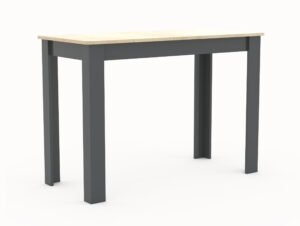 VCM NORDIC Esal 110 spisebord, rektangulær - natur og antracitgrå træ (110x50)
