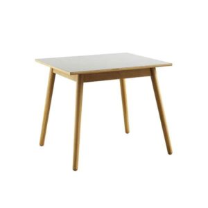 FDB Møbler - C35A spisebord i eg/lysegrå linoleum
