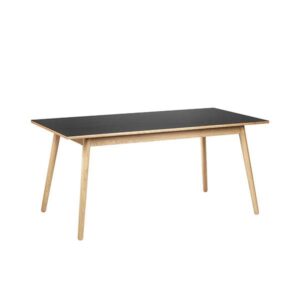 FDB Møbler - C35B spisebord i eg/mørkegrå