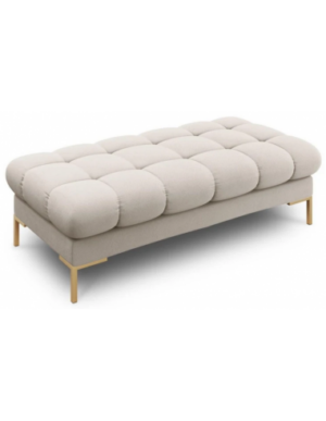 Mamaia puf til sofa i polyester 133 x 62 cm - Guld/Beige