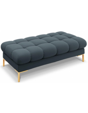 Mamaia puf til sofa i polyester 133 x 62 cm - Guld/Blå