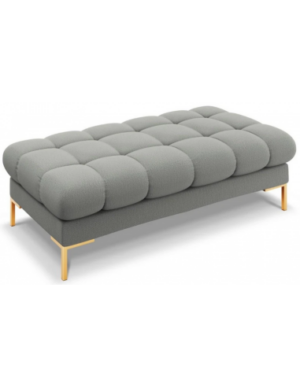 Mamaia puf til sofa i polyester 133 x 62 cm - Guld/Grå