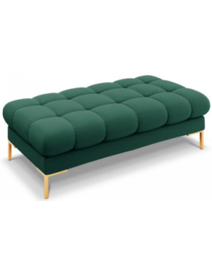 Mamaia puf til sofa i polyester 133 x 62 cm - Guld/Grøn