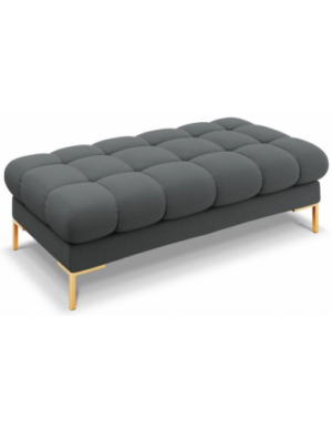 Mamaia puf til sofa i polyester 133 x 62 cm - Guld/Mørkegrå