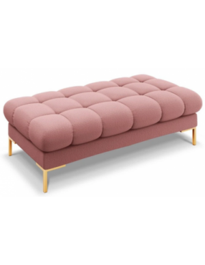 Mamaia puf til sofa i polyester 133 x 62 cm - Guld/Pink