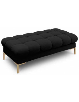 Mamaia puf til sofa i polyester 133 x 62 cm - Guld/Sort