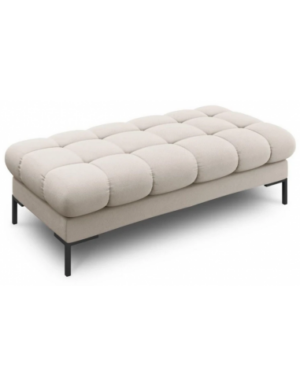 Mamaia puf til sofa i polyester 133 x 62 cm - Sort/Beige