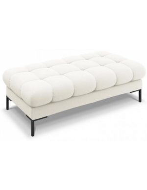 Mamaia puf til sofa i polyester 133 x 62 cm - Sort/Lys beige