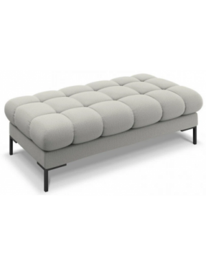 Mamaia puf til sofa i polyester 133 x 62 cm - Sort/Lysegrå
