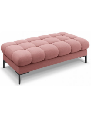 Mamaia puf til sofa i polyester 133 x 62 cm - Sort/Pink