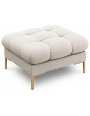 Mamaia puf til sofa i polyester 60 x 60 cm - Guld/Beige
