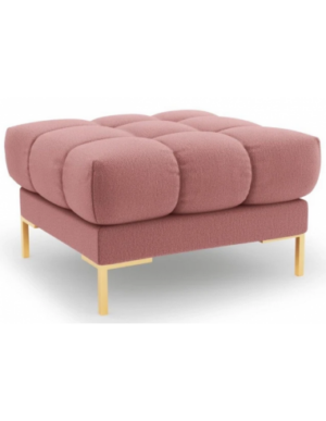 Mamaia puf til sofa i polyester 60 x 60 cm - Guld/Pink