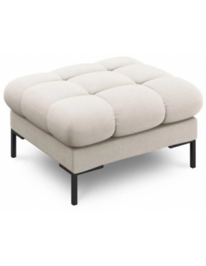 Mamaia puf til sofa i polyester 60 x 60 cm - Sort/Beige
