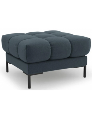 Mamaia puf til sofa i polyester 60 x 60 cm - Sort/Blå