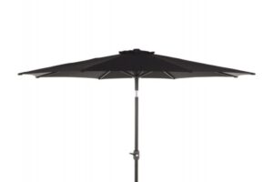Alu parasol med tilt - Ø 3 meter - Sort