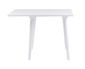 ROWICO Lotta spisebord - hvid m. klap, kvadratisk (80x80+25)