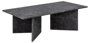 ACT NORDIC Vega sofabord, rektangulær - brun marmor (140x70)